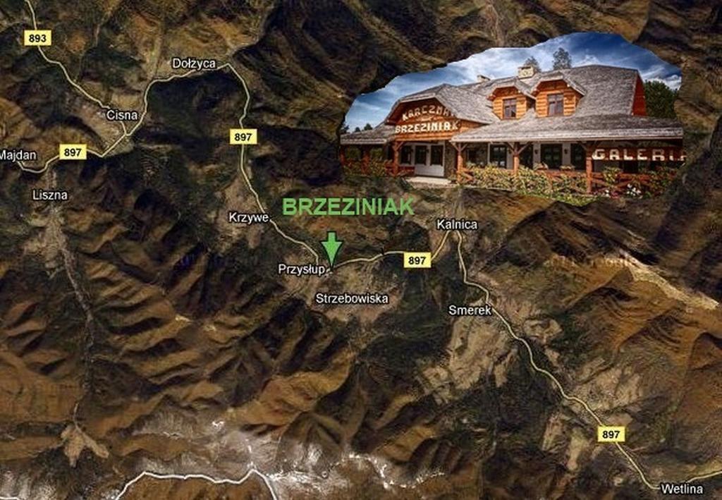 Karczma Brzeziniak Panzió Cisna Kültér fotó